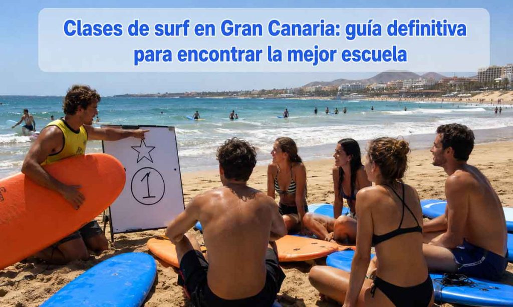 Clases para surfear en Gran Canaria