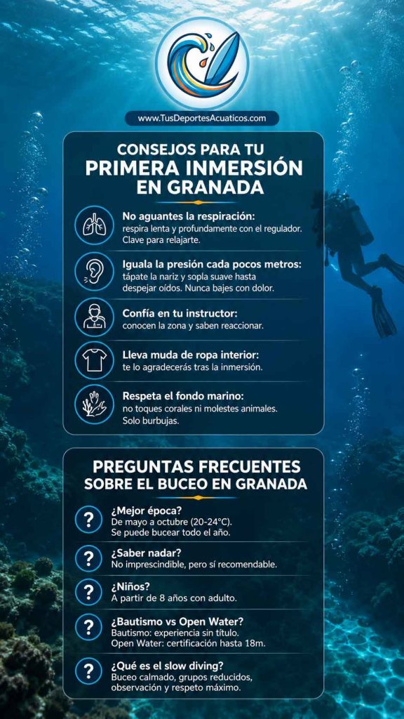Consejos para hacer buceo en Granada