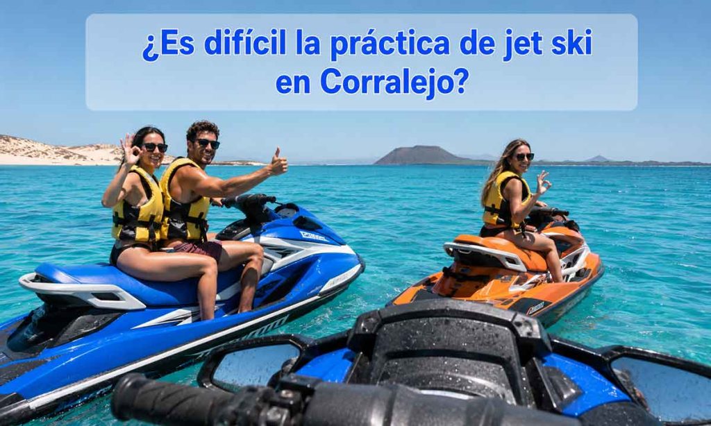Es difícil la práctica de jet ski en Corralejo