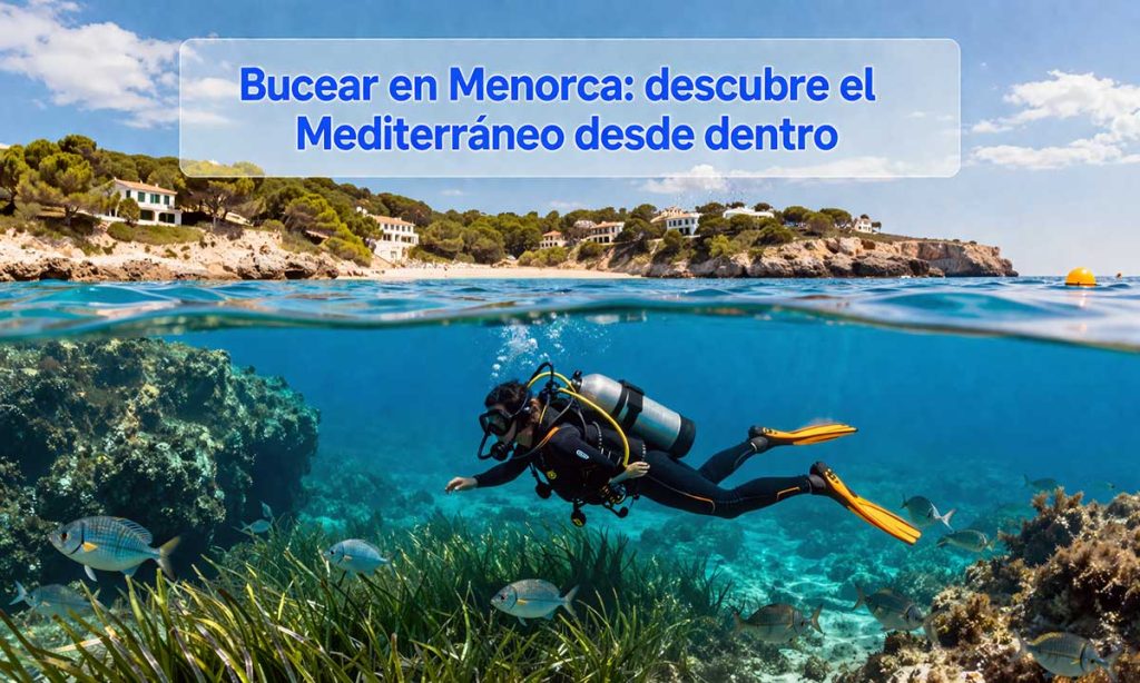 bucear en menorca