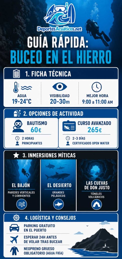 infografia bucear en el hierro